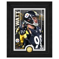 Pittsburgh Steelers T.J. Watt Highland Mint Bronze Coin Photo Mint