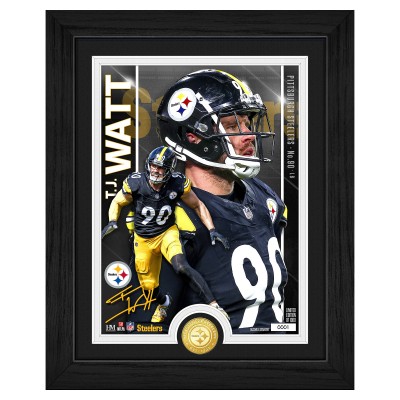 Pittsburgh Steelers T.J. Watt Highland Mint Bronze Coin Photo Mint