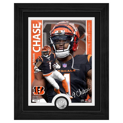 Cincinnati Bengals JaMarr Chase Highland Mint Silver Coin Photo Mint