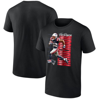 New England Patriots TreVeyon Henderson Black Celebration T-Shirt