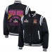 Женская Super Bowl LX WEAR by Erin Andrews Black Full-Snap Bomber Jacket