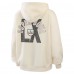 Женская Super Bowl LX WEAR by Erin Andrews Beige Full-Zip Fleece Hoodie