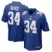 New York Giants Beau Brade Nike Royal Team Game Jersey
