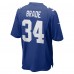 New York Giants Beau Brade Nike Royal Team Game Jersey