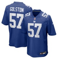 New York Giants Chauncey Golston Nike Royal Team Game Jersey