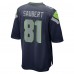Seattle Seahawks Eric Saubert Nike College Navy Team Game Jersey
