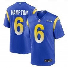 Nick Hampton Los Angeles Rams Nike Team Game Jersey - Royal