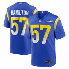 Ty Hamilton Los Angeles Rams Nike Team Game Jersey - Royal