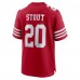 San Francisco 49ers Upton Stout Nike Scarlet Team Game Jersey