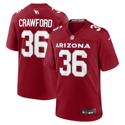 Джерси Arizona Cardinals Kitan Crawford Nike Cardinal Team Game