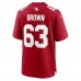 Arizona Cardinals Evan Brown Nike Cardinal Team Game Jersey
