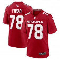 Arizona Cardinals Josh Fryar Nike Cardinal Team Game Jersey