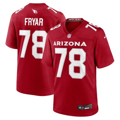 Arizona Cardinals Josh Fryar Nike Cardinal Team Game Jersey