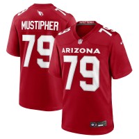 Arizona Cardinals PJ Mustipher Nike Cardinal Team Game Jersey