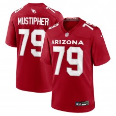 Arizona Cardinals PJ Mustipher Nike Cardinal Team Game Jersey