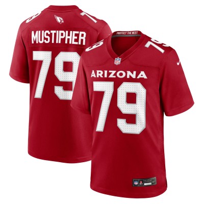 Arizona Cardinals PJ Mustipher Nike Cardinal Team Game Jersey