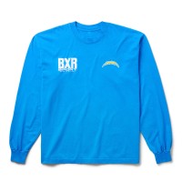 Unisex Los Angeles Chargers Born x Raised Powder Blue Long Sleeve Local T-Shirt