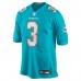 Miami Dolphins K.J. Britt Nike Aqua Team Game Jersey