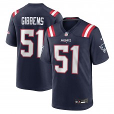 New England Patriots Jack Gibbens Nike Navy Team Game Jersey