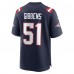 New England Patriots Jack Gibbens Nike Navy Team Game Jersey