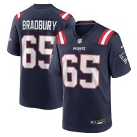 New England Patriots Garrett Bradbury Nike Navy Team Game Jersey