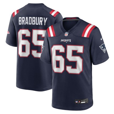 New England Patriots Garrett Bradbury Nike Navy Team Game Jersey
