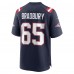 New England Patriots Garrett Bradbury Nike Navy Team Game Jersey