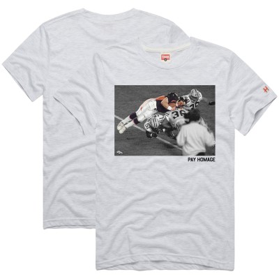 Unisex Denver Broncos John Elway Homage Ash Pay Homage Tri-Blend T-Shirt