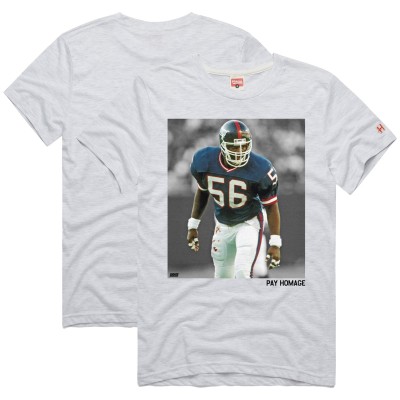 Unisex New York Giants Lawrence Taylor Homage Ash Pay Homage Tri-Blend T-Shirt