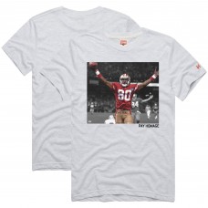 Unisex San Francisco 49ers Jerry Rice Homage Ash Pay Homage Tri-Blend T-Shirt