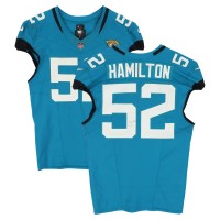 Davon Hamilton Jacksonville Jaguars Fanatics Authentic Game-Used #52 Teal Nike Jersey vs. Carolina Panthers on September 7, 2025