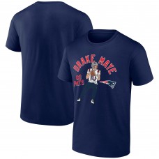 New England Patriots Drake Maye Navy Player Illustrative Pack T-Shirt