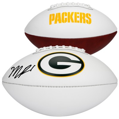 Micah Parsons Green Bay Packers Autographed Fanatics Authentic Franklin White Panel Football