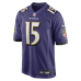 Джерси Baltimore Ravens Cooper Rush Nike Purple Team Game