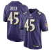 Джерси Baltimore Ravens Mike Green Nike Purple Team Game Джерси Baltimore Ravens Mike Green Nike Purple Team Game