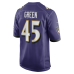 Джерси Baltimore Ravens Mike Green Nike Purple Team Game