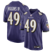 Джерси Baltimore Ravens Jay Higgins IV Nike Purple Team Game Джерси Baltimore Ravens Jay Higgins IV Nike Purple Team Game