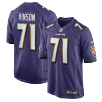 Джерси Baltimore Ravens Carson Vinson Nike Purple Team Game