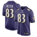 Джерси Baltimore Ravens LaJohntay Wester Nike Purple Team Game Джерси Baltimore Ravens LaJohntay Wester Nike Purple Team Game