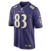 Джерси Baltimore Ravens LaJohntay Wester Nike Purple Team Game