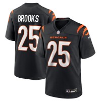 Cincinnati Bengals Tahj Brooks Nike Black Team Game Jersey