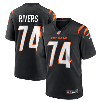 Джерси Cincinnati Bengals Jalen Rivers Nike Black Team Game