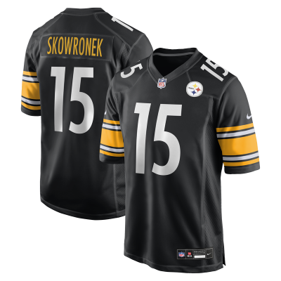 Джерси Pittsburgh Steelers Ben Skowronek Nike Black Team Game