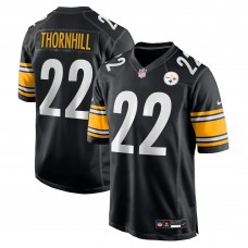 Pittsburgh Steelers Juan Thornhill Nike Black Team Game Jersey