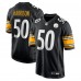 Pittsburgh Steelers Malik Harrison Nike Black Team Game Jersey