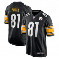 Pittsburgh Steelers Jonnu Smith Nike Black Team Game Jersey