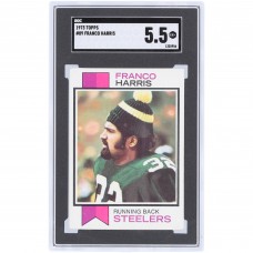Franco Harris Pittsburgh Steelers 1973 Topps #89 SGC Authenticated 5.5 Rookie Card
