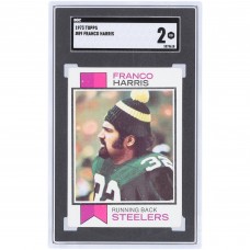 Franco Harris Pittsburgh Steelers 1973 Topps #89 SGC Authenticated 2 Rookie Card