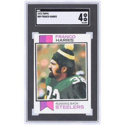 Franco Harris Pittsburgh Steelers 1973 Topps #89 SGC Authenticated 4 Rookie Card