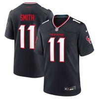 Игровая джерси Houston Texans Tremon Smith Nike Navy Team Game